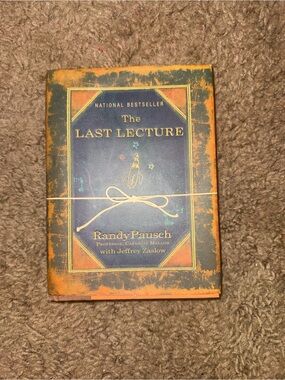 The Last Lecture by Randy Pausch - Navy & Orange Hardcover